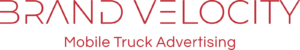 A green background with red letters that say love truck ad.